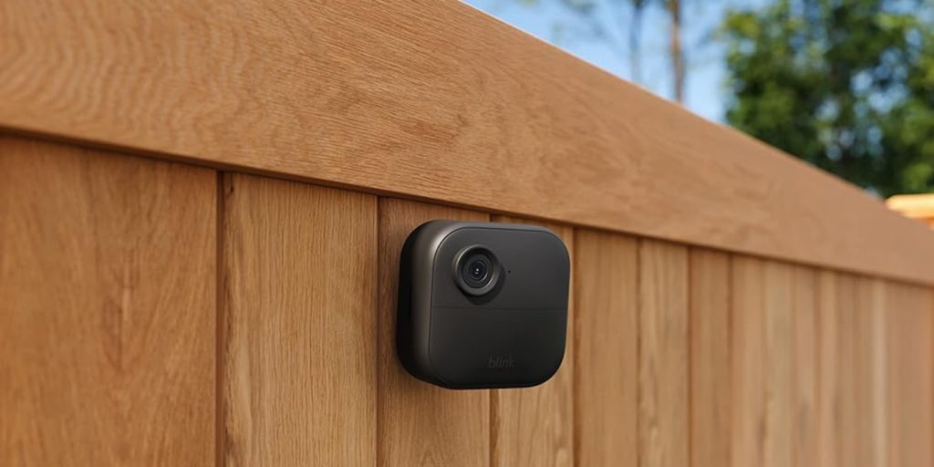 A camera on a fence