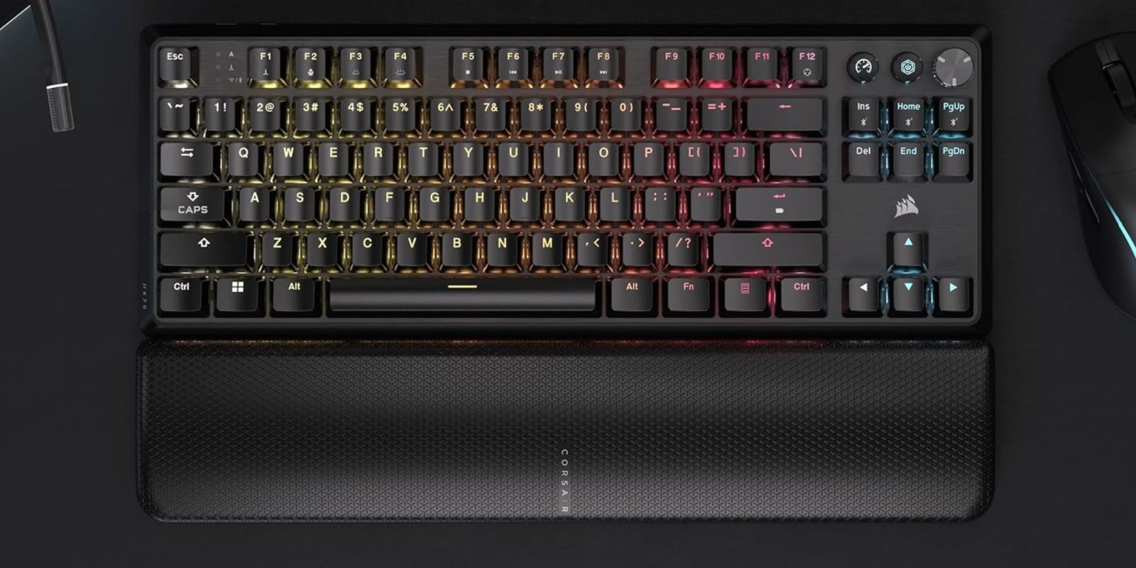 Image showing a render of Corsair's K70 Pro Wireless TKL.