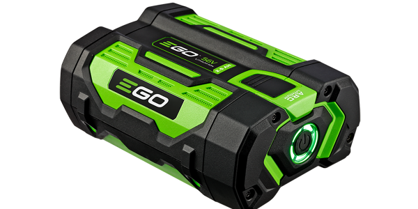 A green and black battery