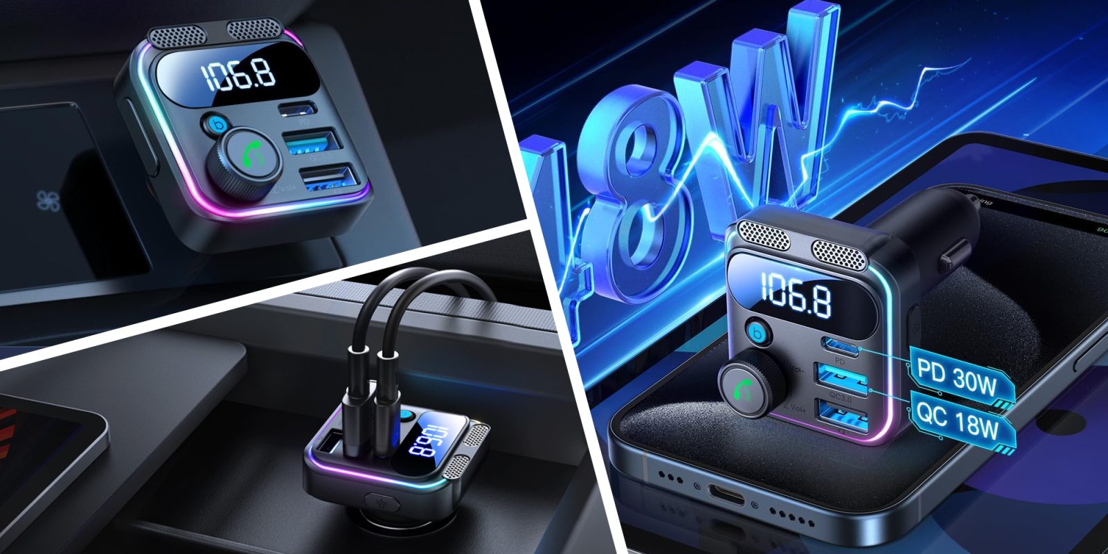 A collage of a device