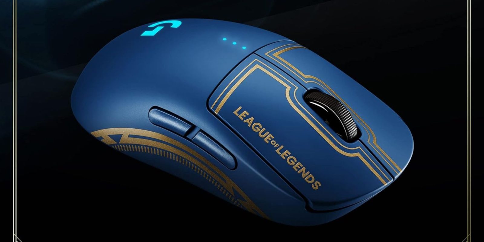 Image showing a render of Logitech's G Pro Wireless League of Legends edition gaming mouse.