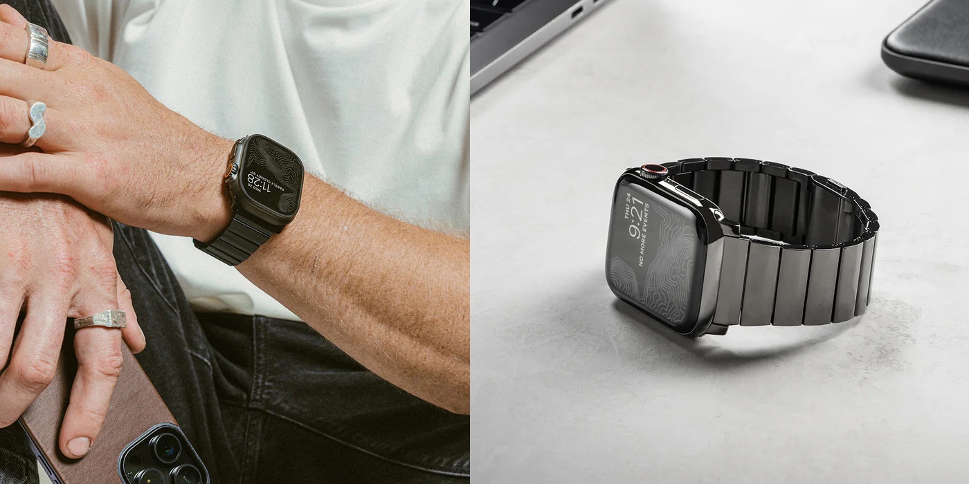 Nomad metal Apple Watch band deals