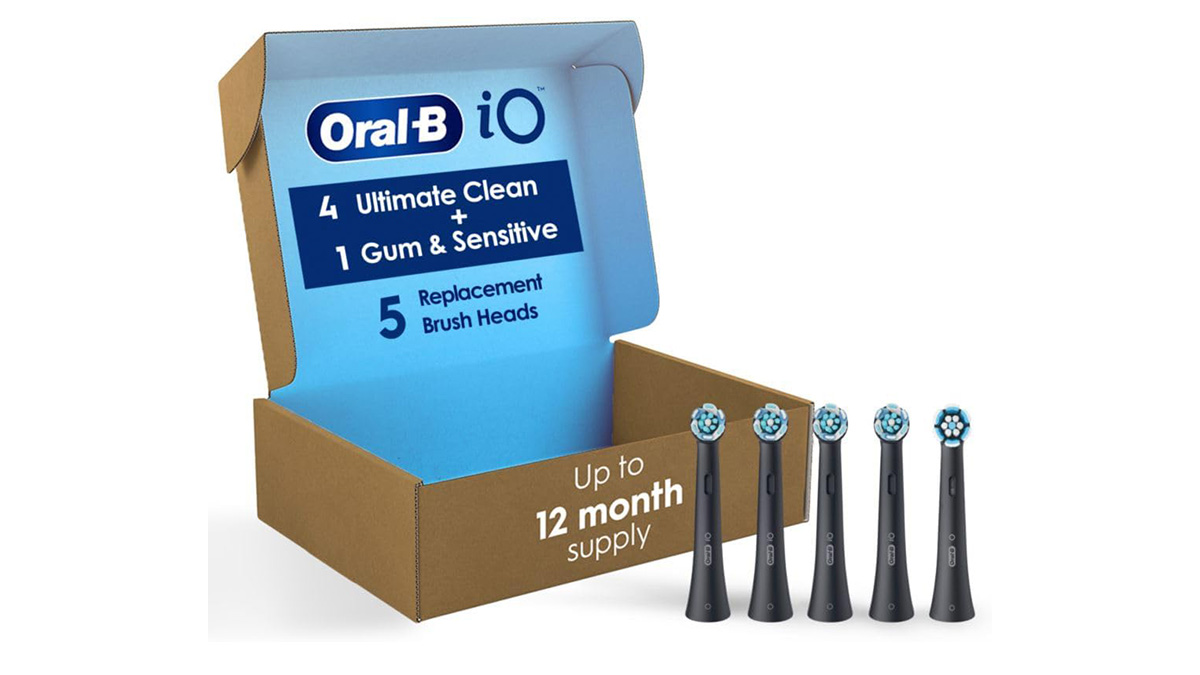 A box with a few toothbrush heads