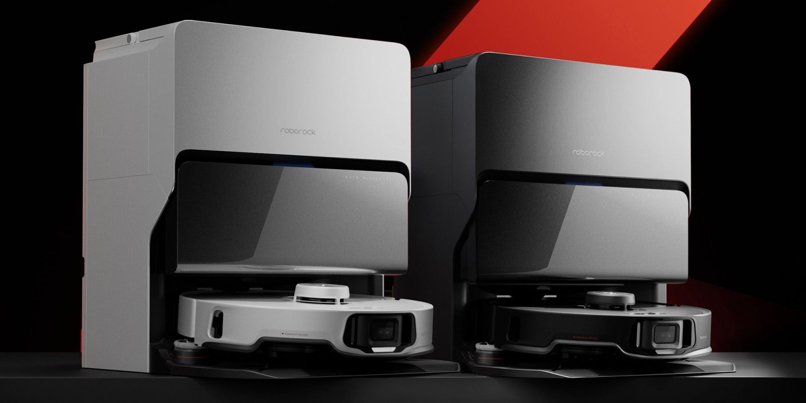 A group of black and white electronic devices