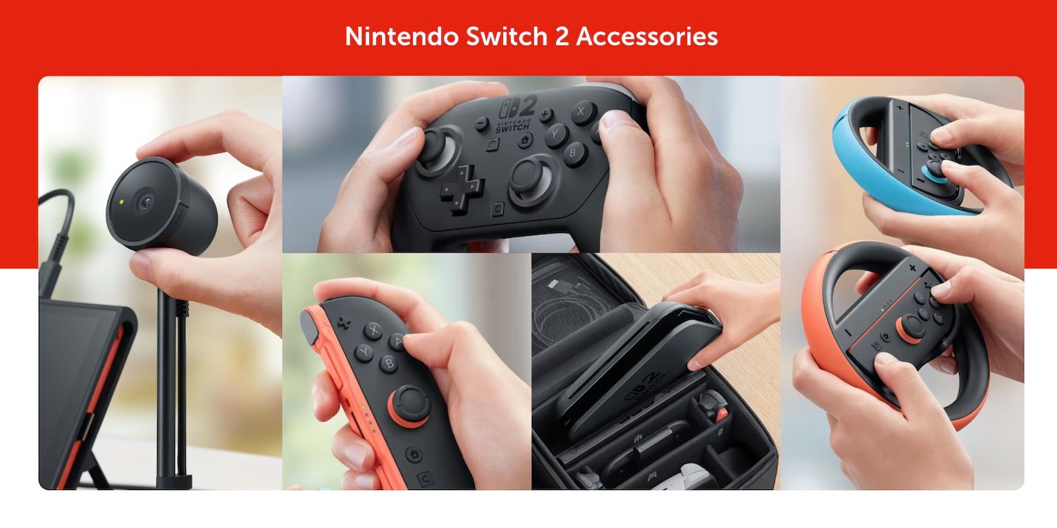 Nintendo announces official prices for new Switch 2 accessories