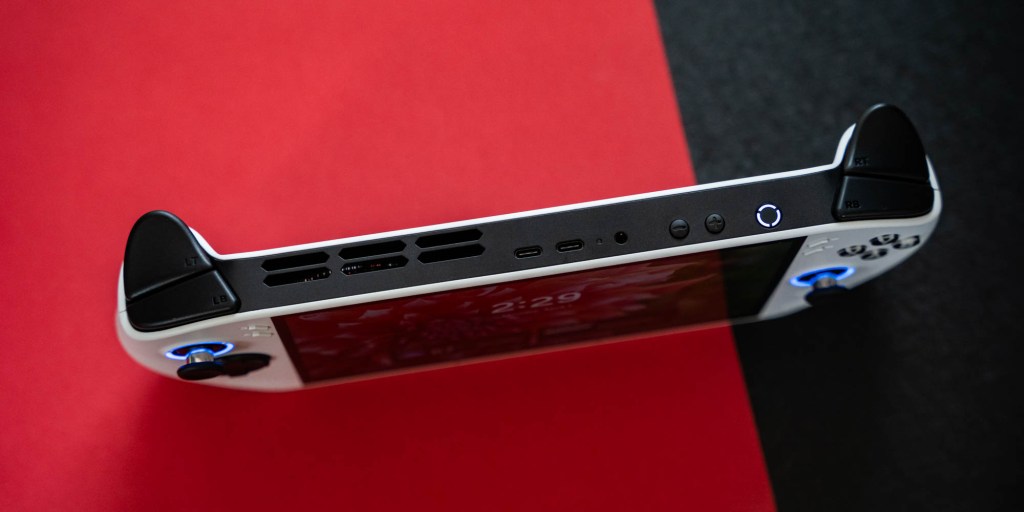 A close up of a device