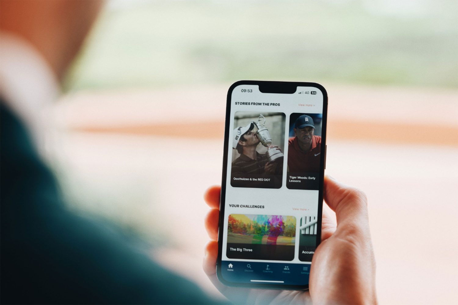 A person holding a cellphone