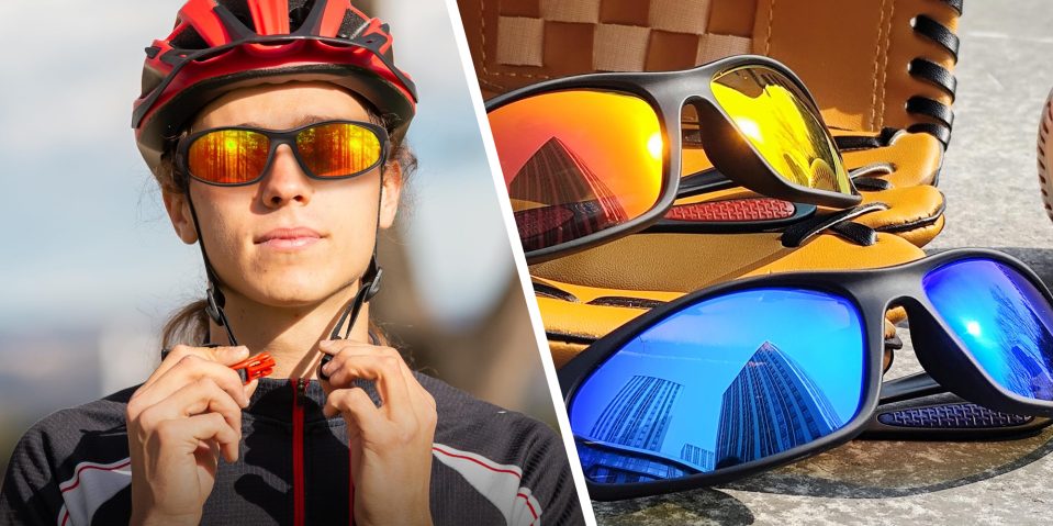 A collage of a man wearing sunglasses