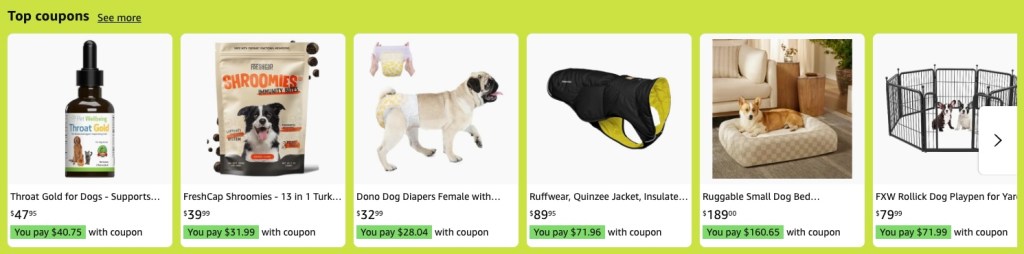 A dog with a diaper and a dog with a dog diaper