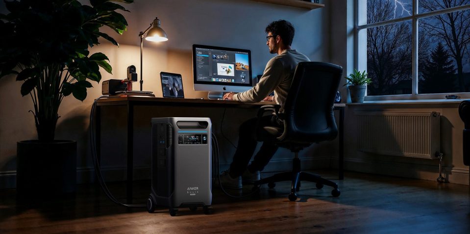 A man sitting at a desk with a computer