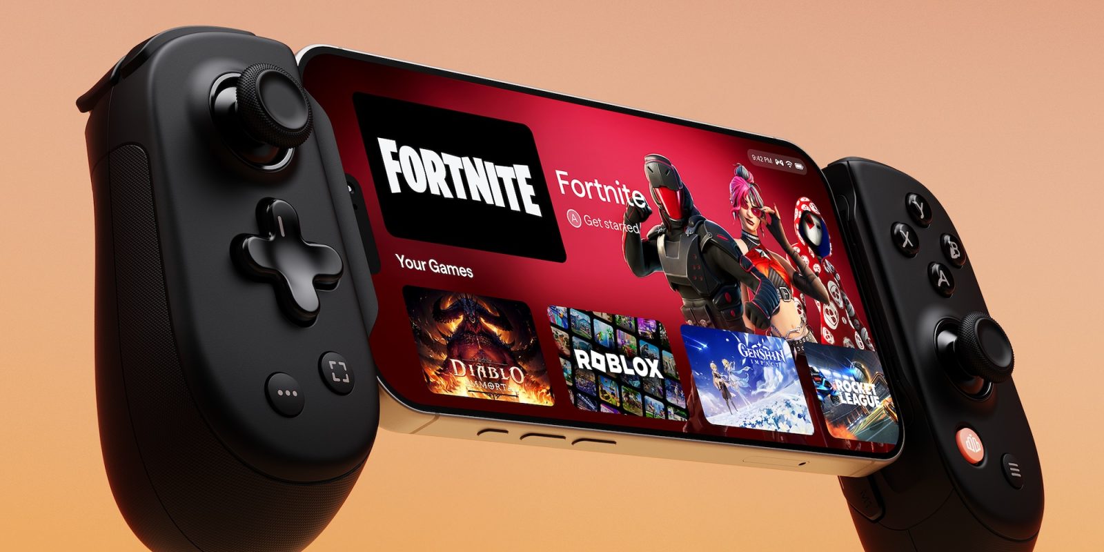 A video game controller and a cell phone