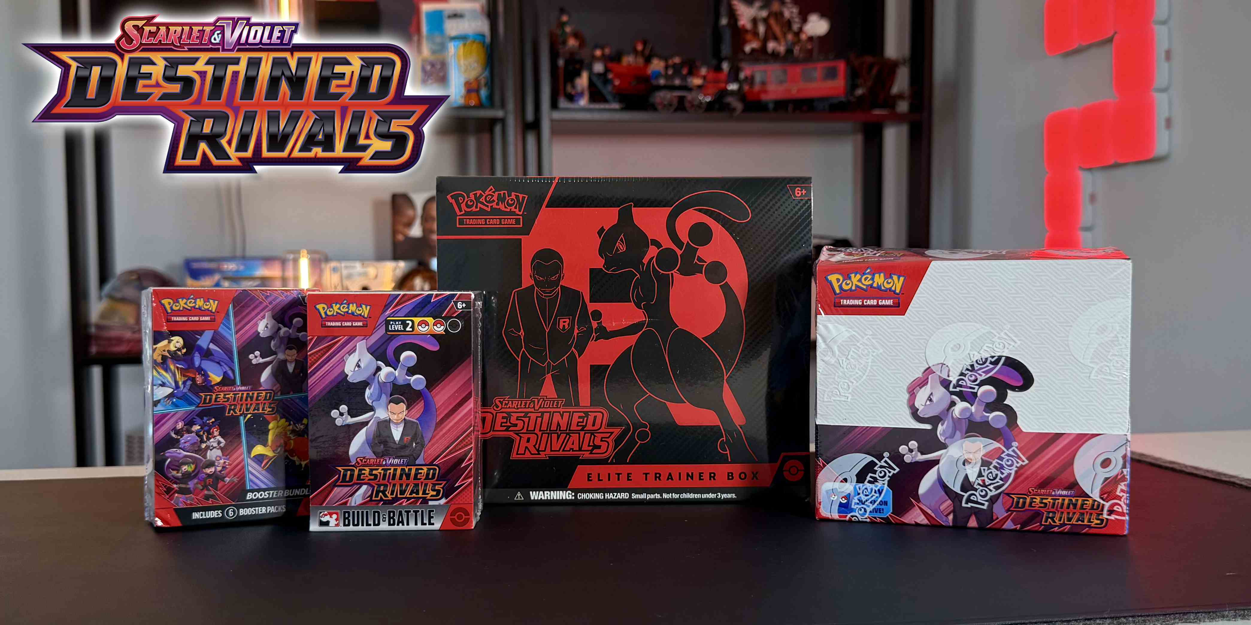 A group of boxes on a table