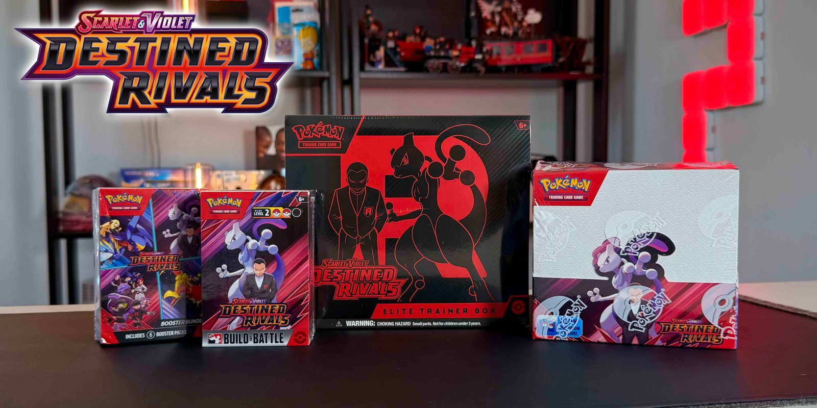 A group of boxes on a table