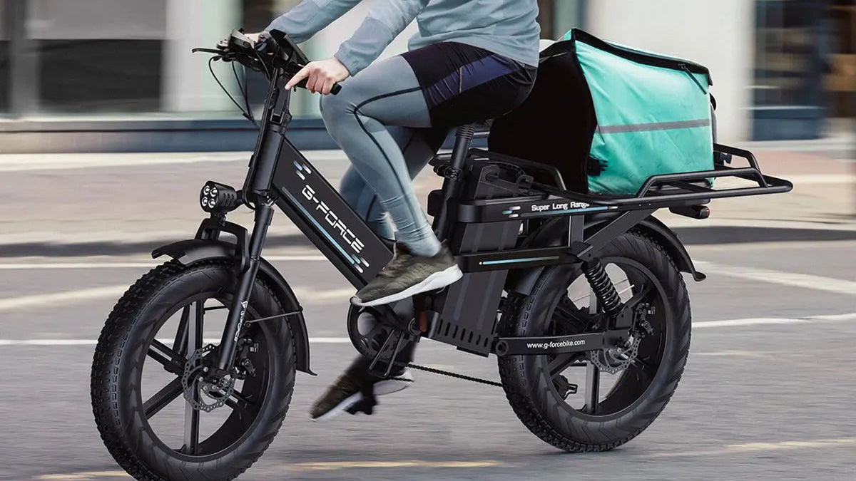 A person riding a bike