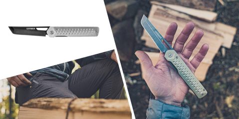 A person holding a knife