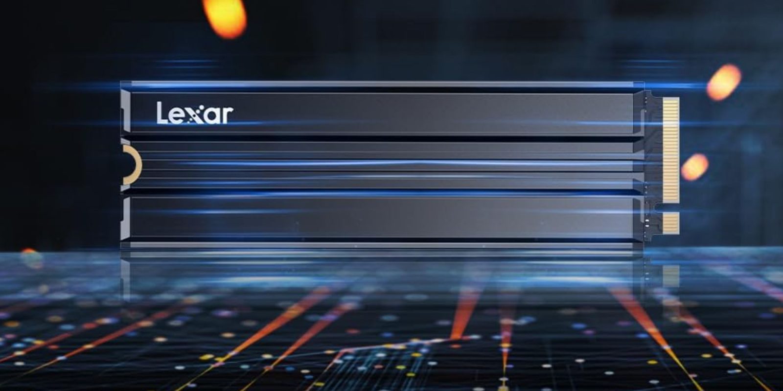 Image showing a render of Lexar's NM790 SSD with heatsink.