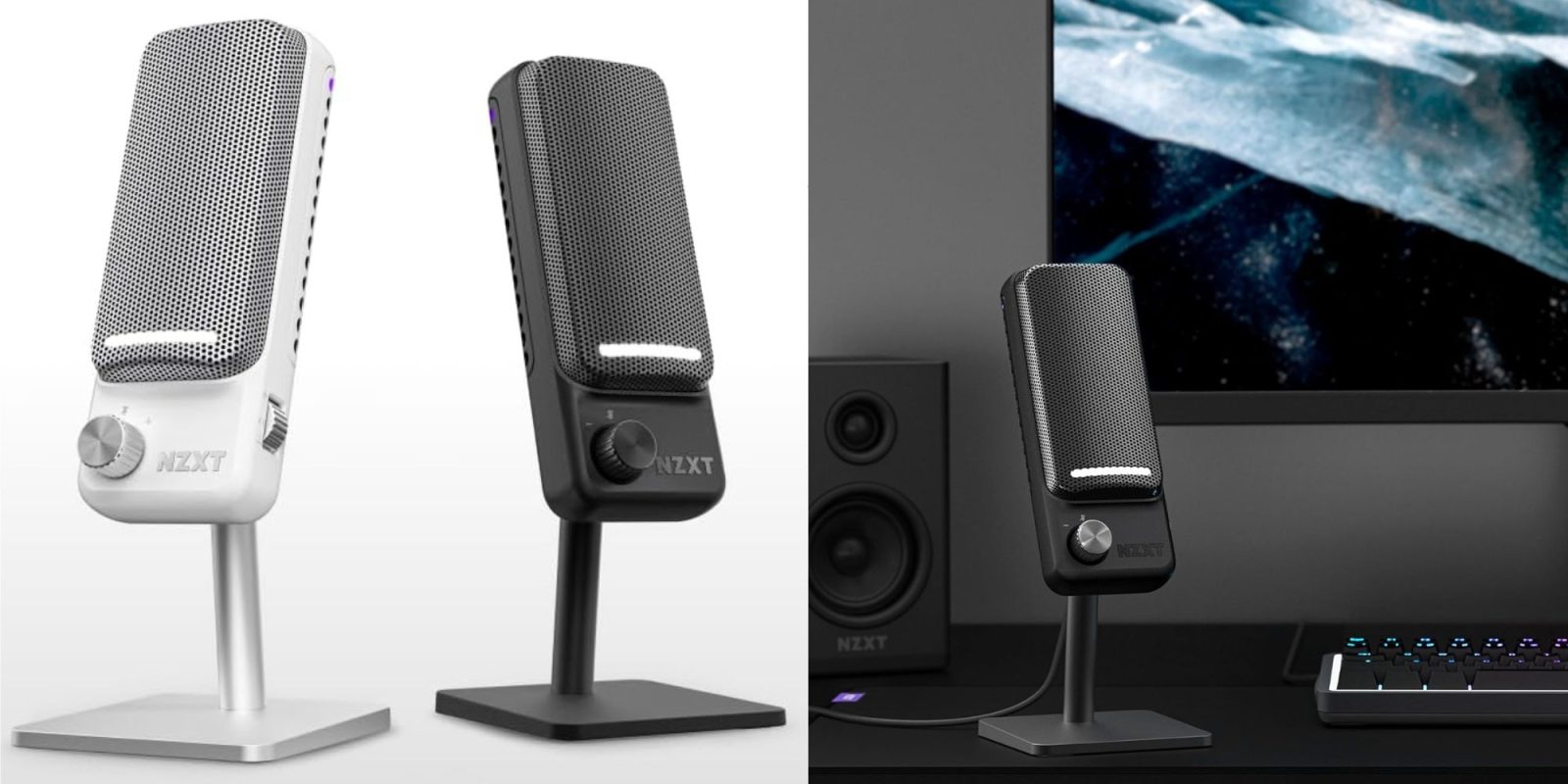 Image showing renders of NZXT Capsule Elite microphone.