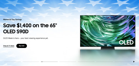 A screen with a green design on it