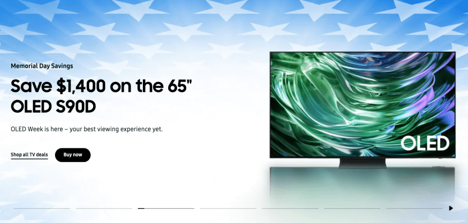 A screen with a green design on it