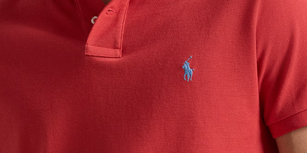 A close up of a polo shirt