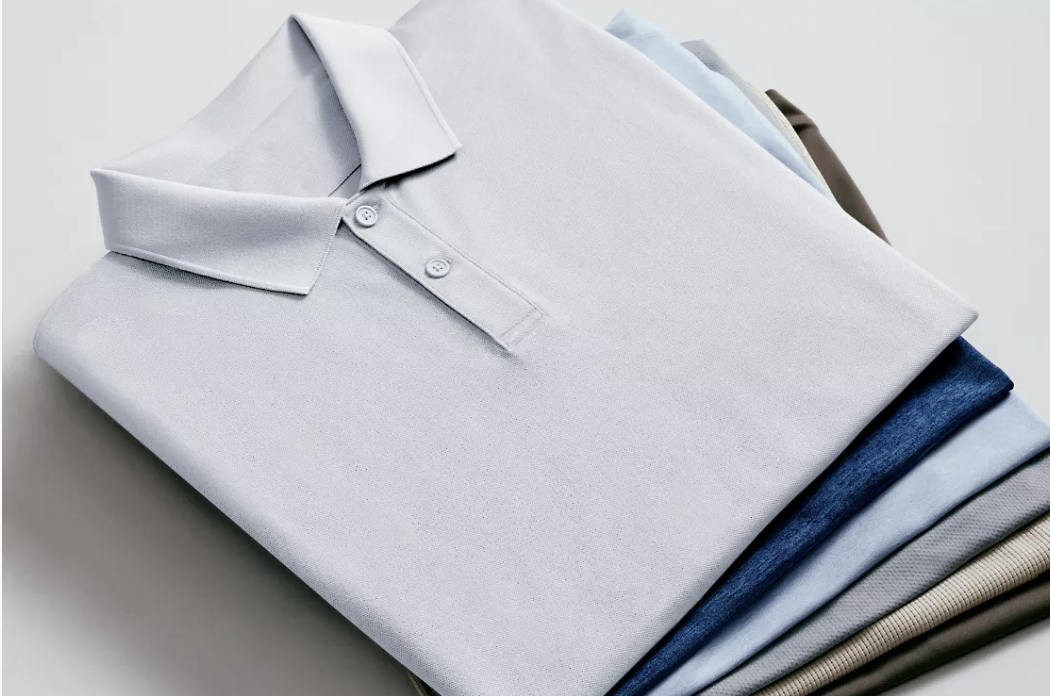 A folded shirt on top of each other