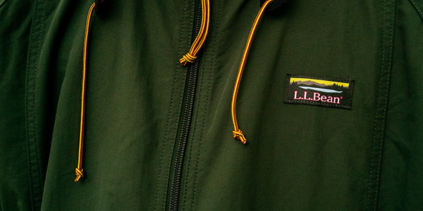 A zipper on a jacket