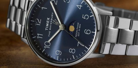 A close up of a watch