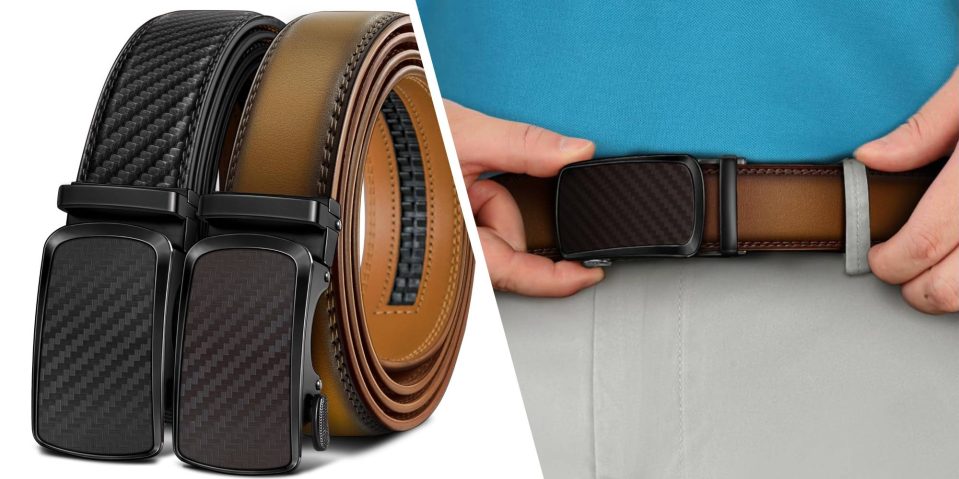 A close up of a belt