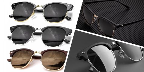 A collage of sunglasses