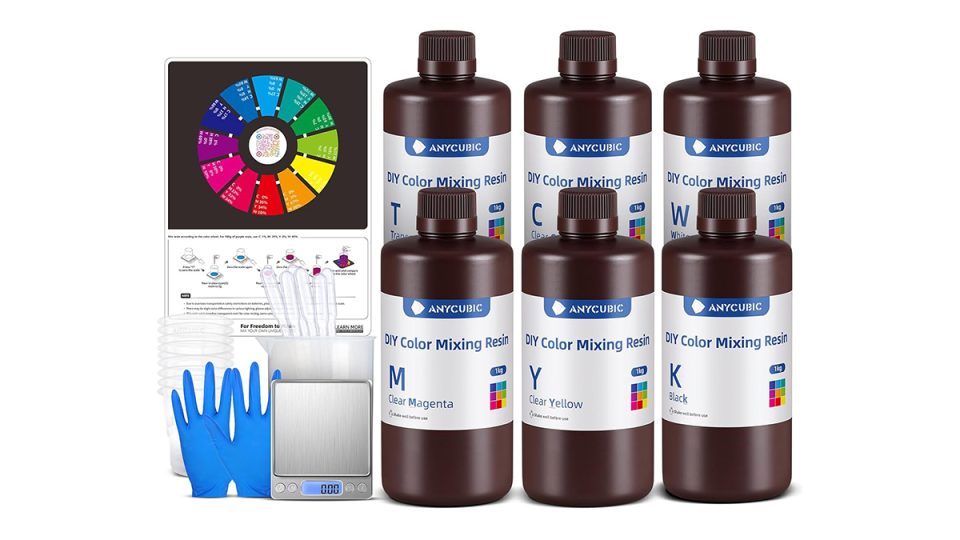 A group of brown bottles with white labels and a color wheel