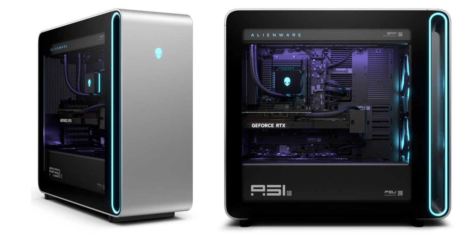 Image showing renders of Alienware Area-51 gaming desktop.