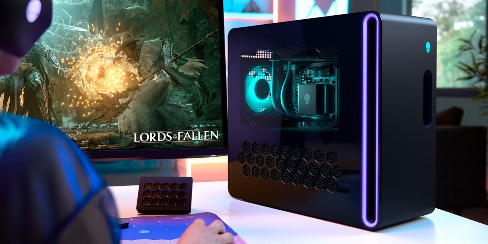 A computer screen with a screen showing a video game