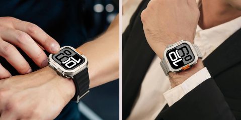 A close up of a watch