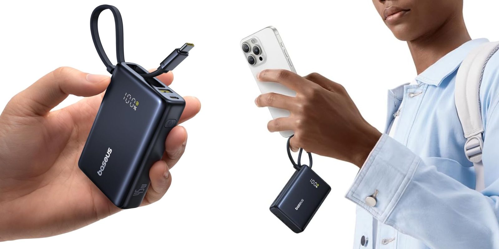 Image showing renders of Baseus' Picogo 10,000mAh power bank.