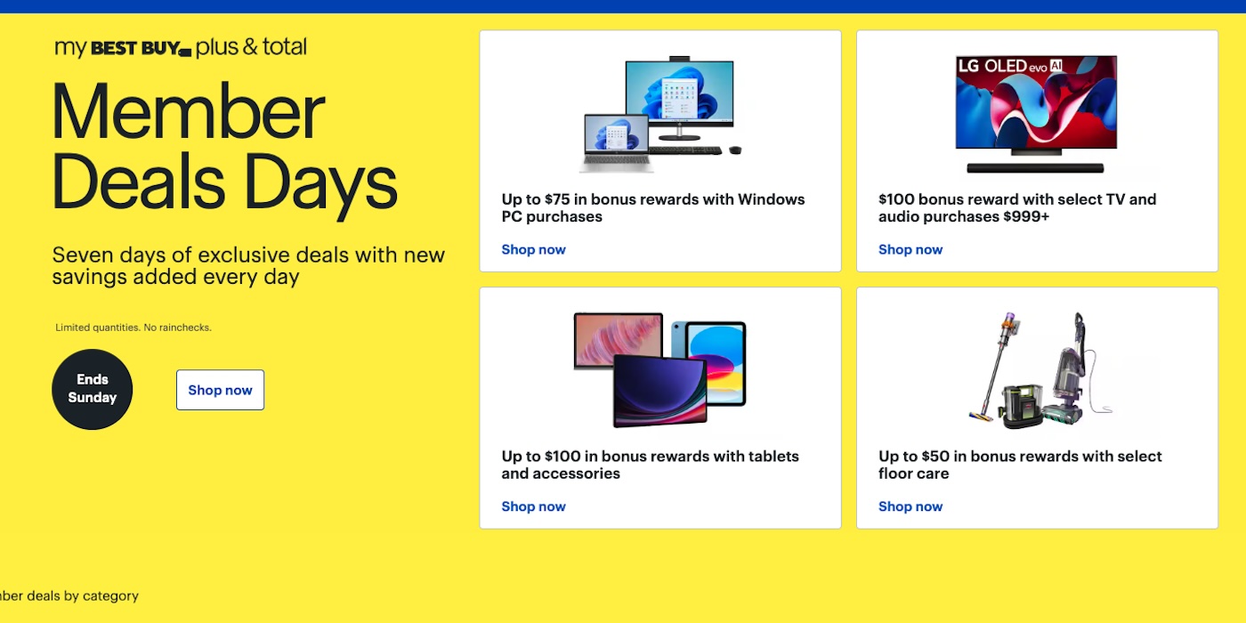 Best Buy Member Deals Days