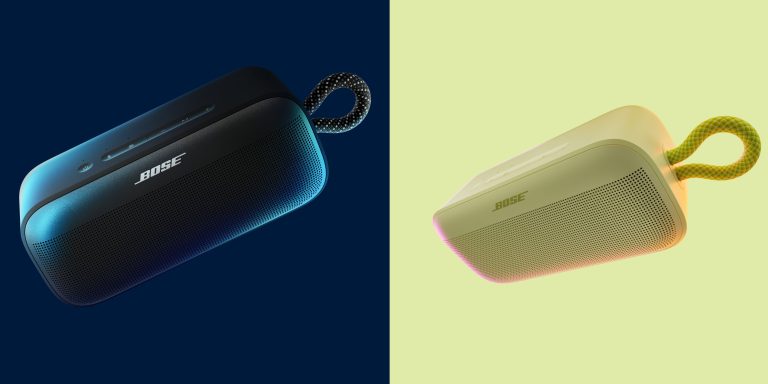 A close up of a speaker