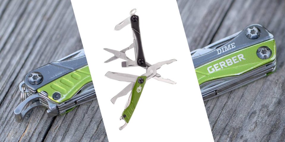 A multi tool with many blades