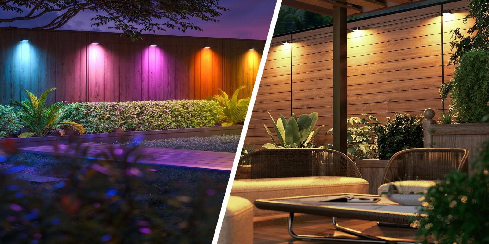 A collage of a garden