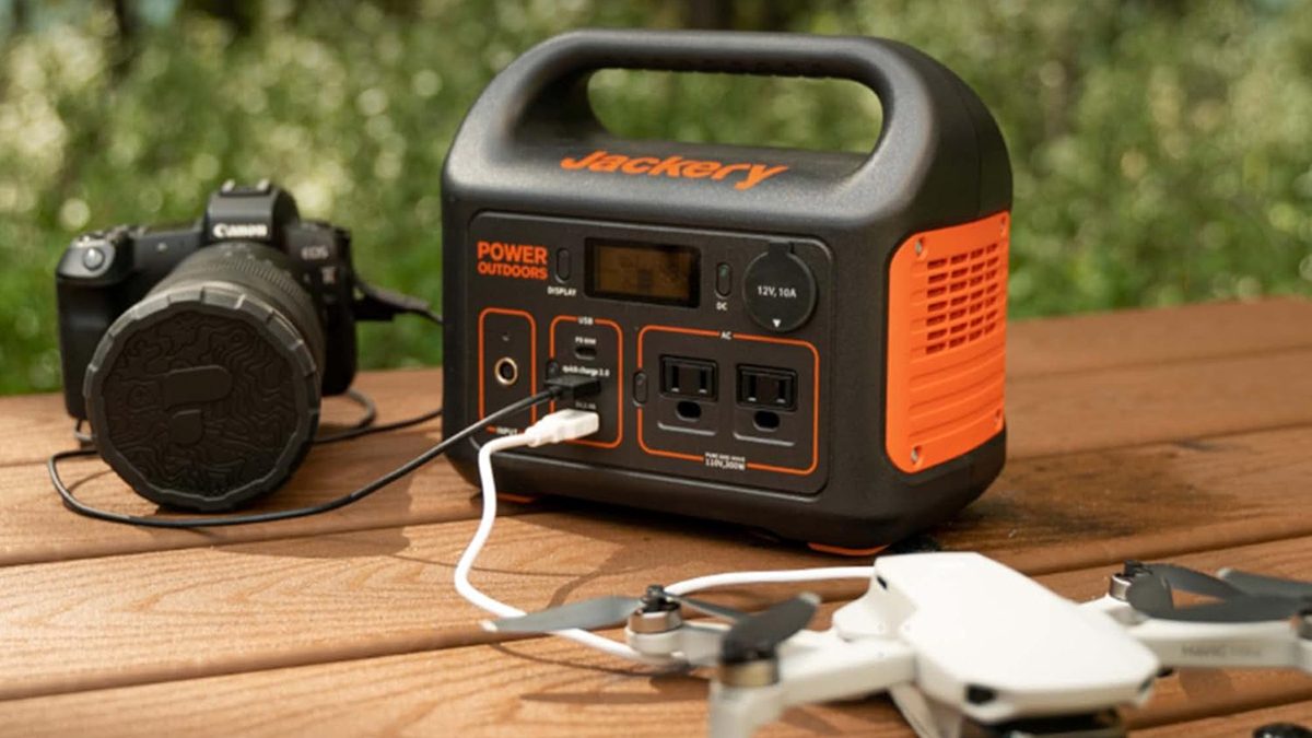 A device with plugs and wires