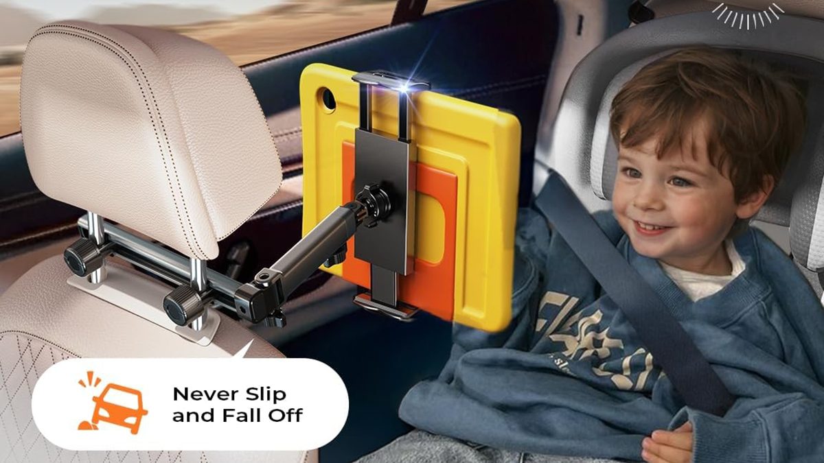 A child in a car seat