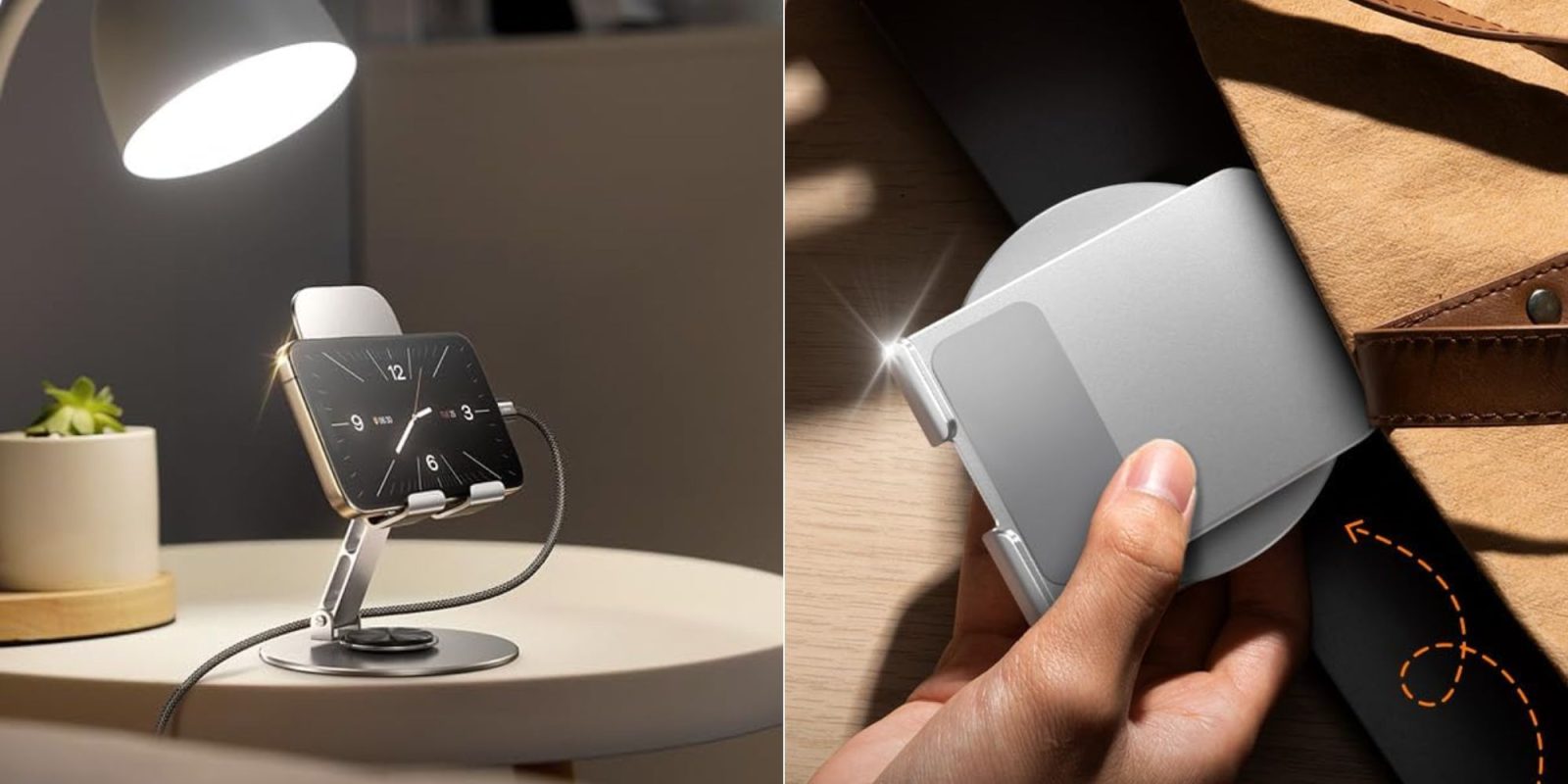 Image showing renders of LISEN's 360-degree metal phone stand.