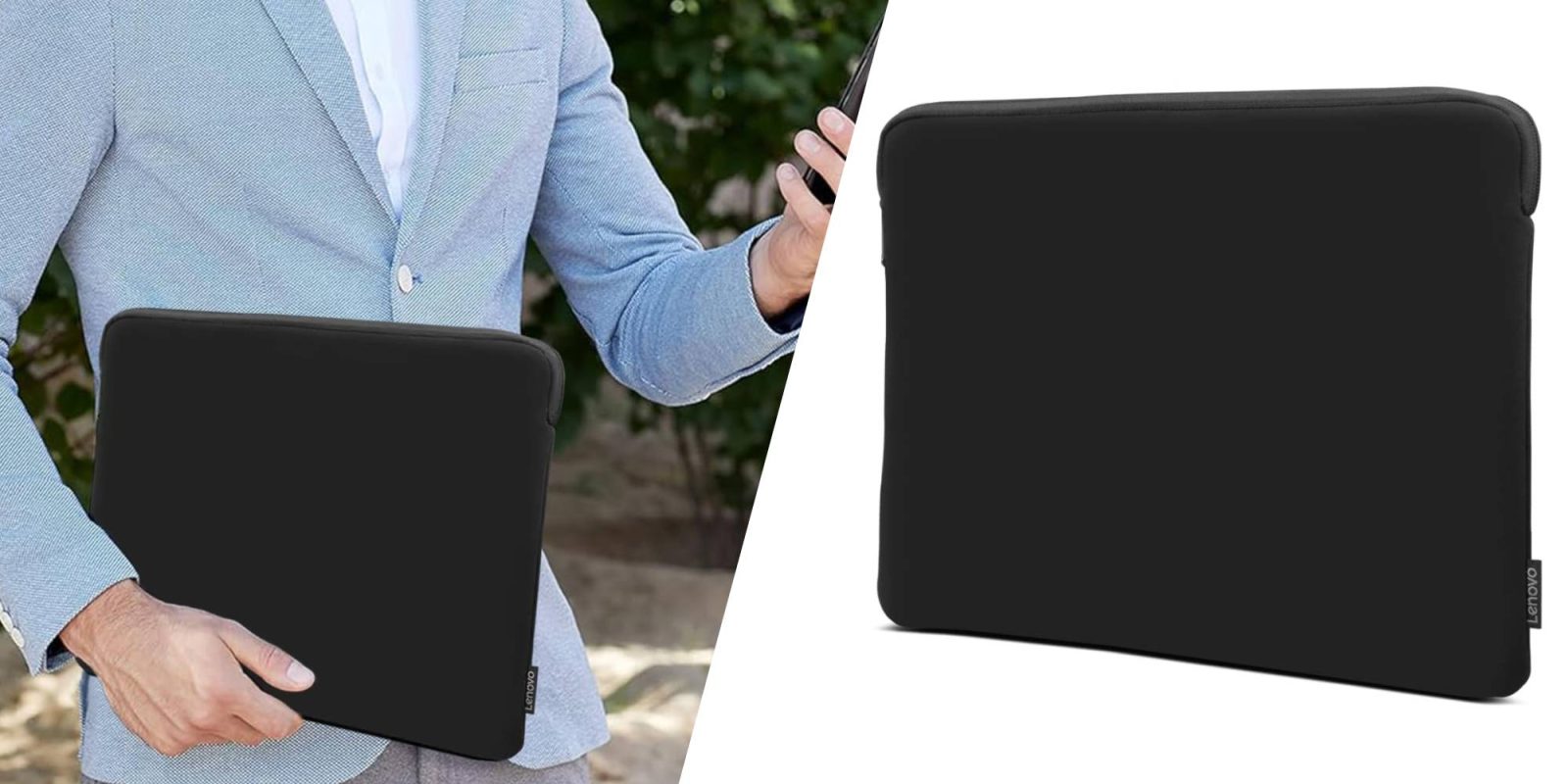 A man holding a black case