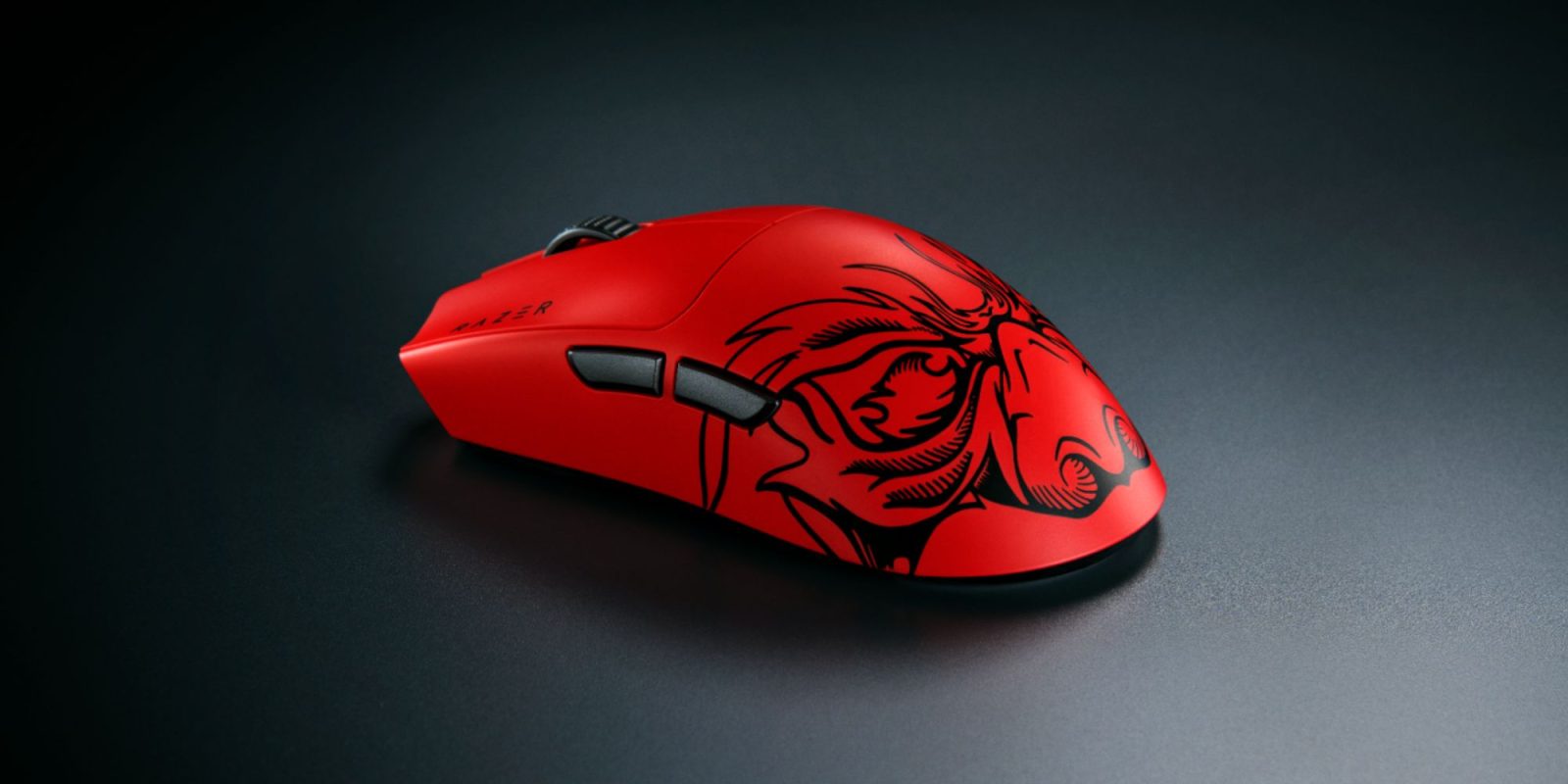 Image showing a render of Razer's Viper V3 Pro Faker Edition gaming mouse.