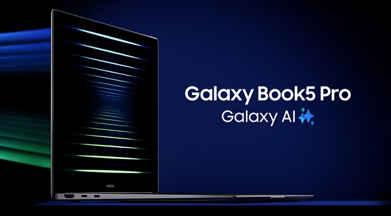 A laptop with a blue background