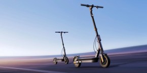 Two scooters on a road