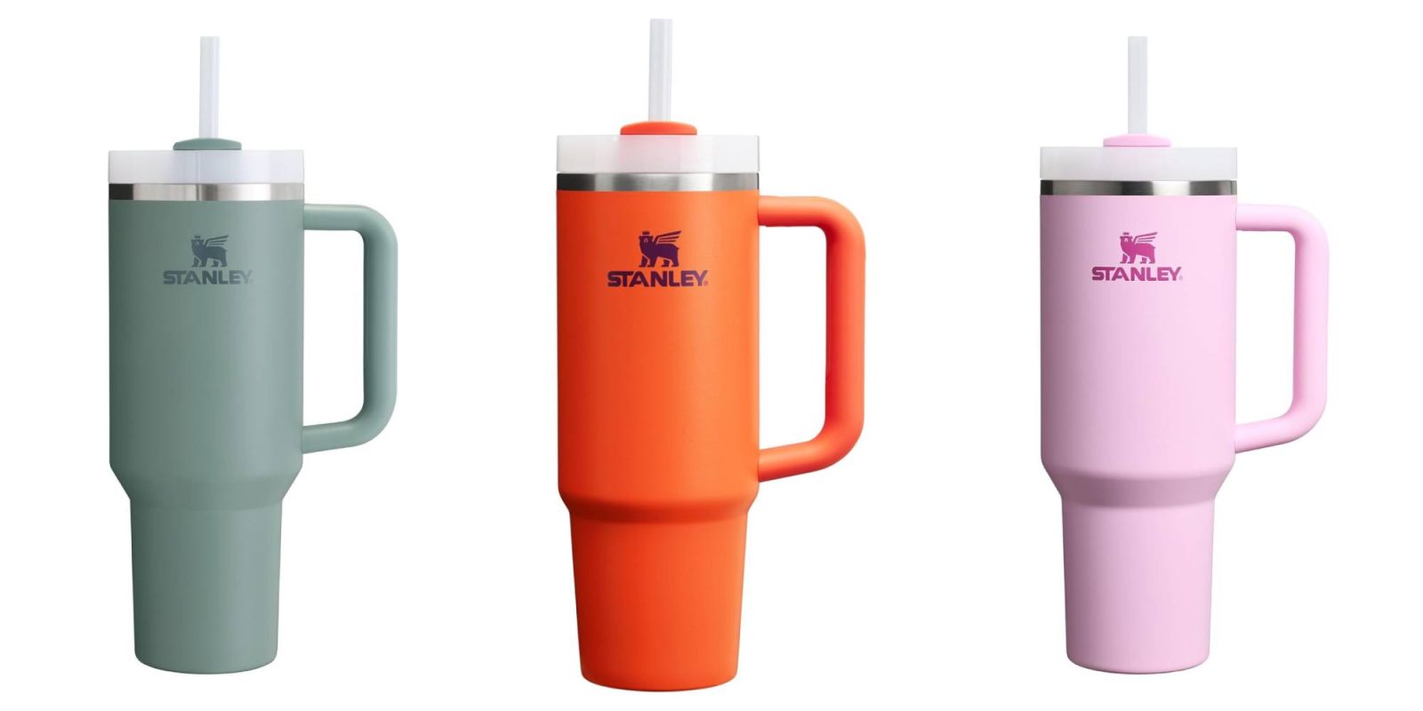 A group of cups with handles