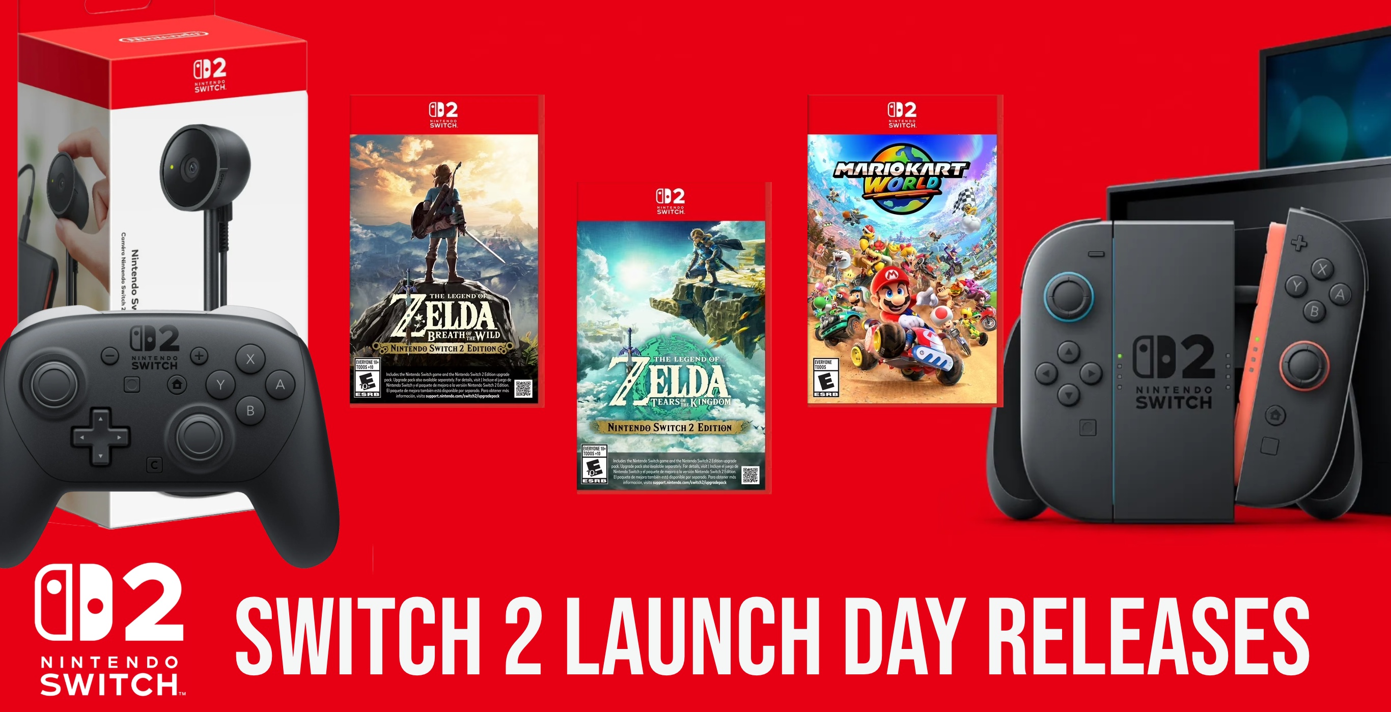 Switch 2 launch day releases-everything