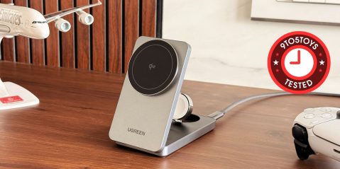 Image showing UGREEN's MagFlow 3-in-1 Qi2 charging stand.