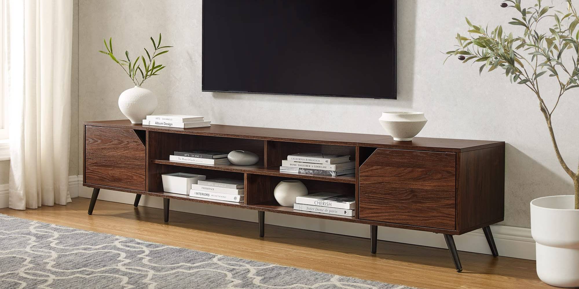 Make way for a massive 90-inch TV with Walker Edison's modern