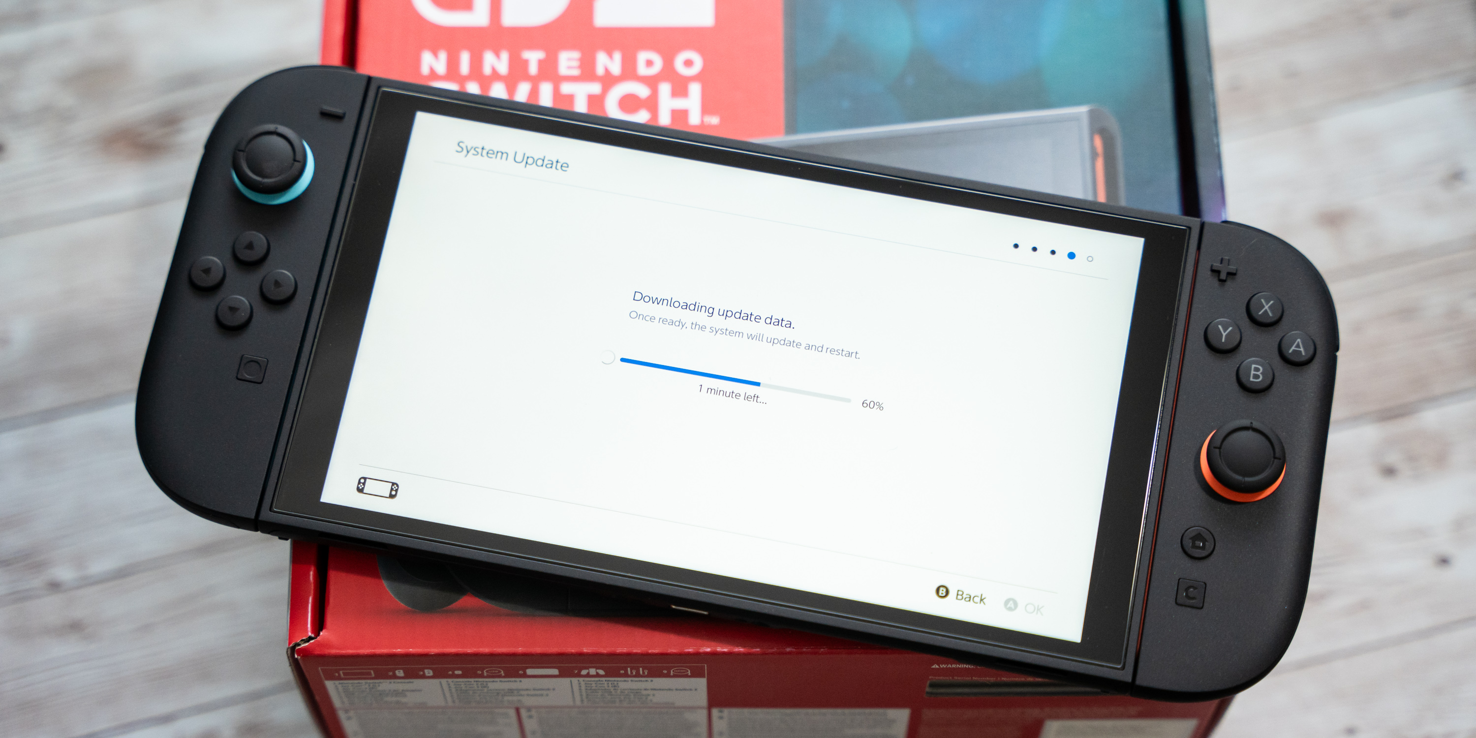 A black rectangular device with a white screen